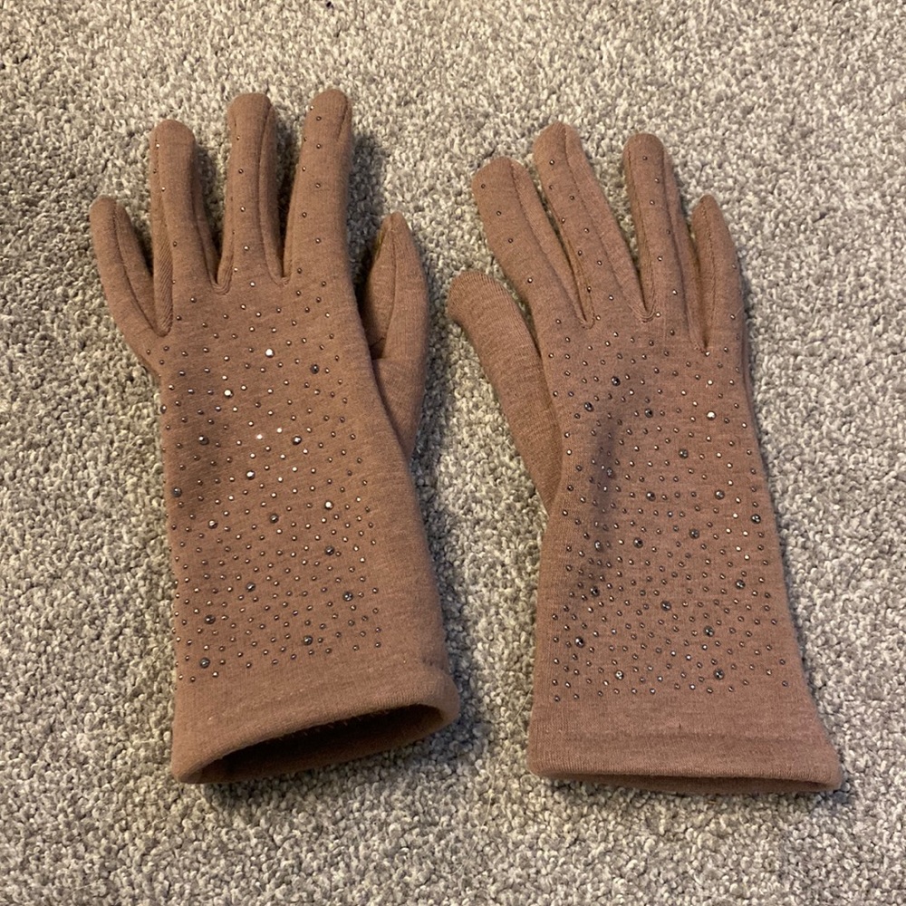 Rhinestone gloves
